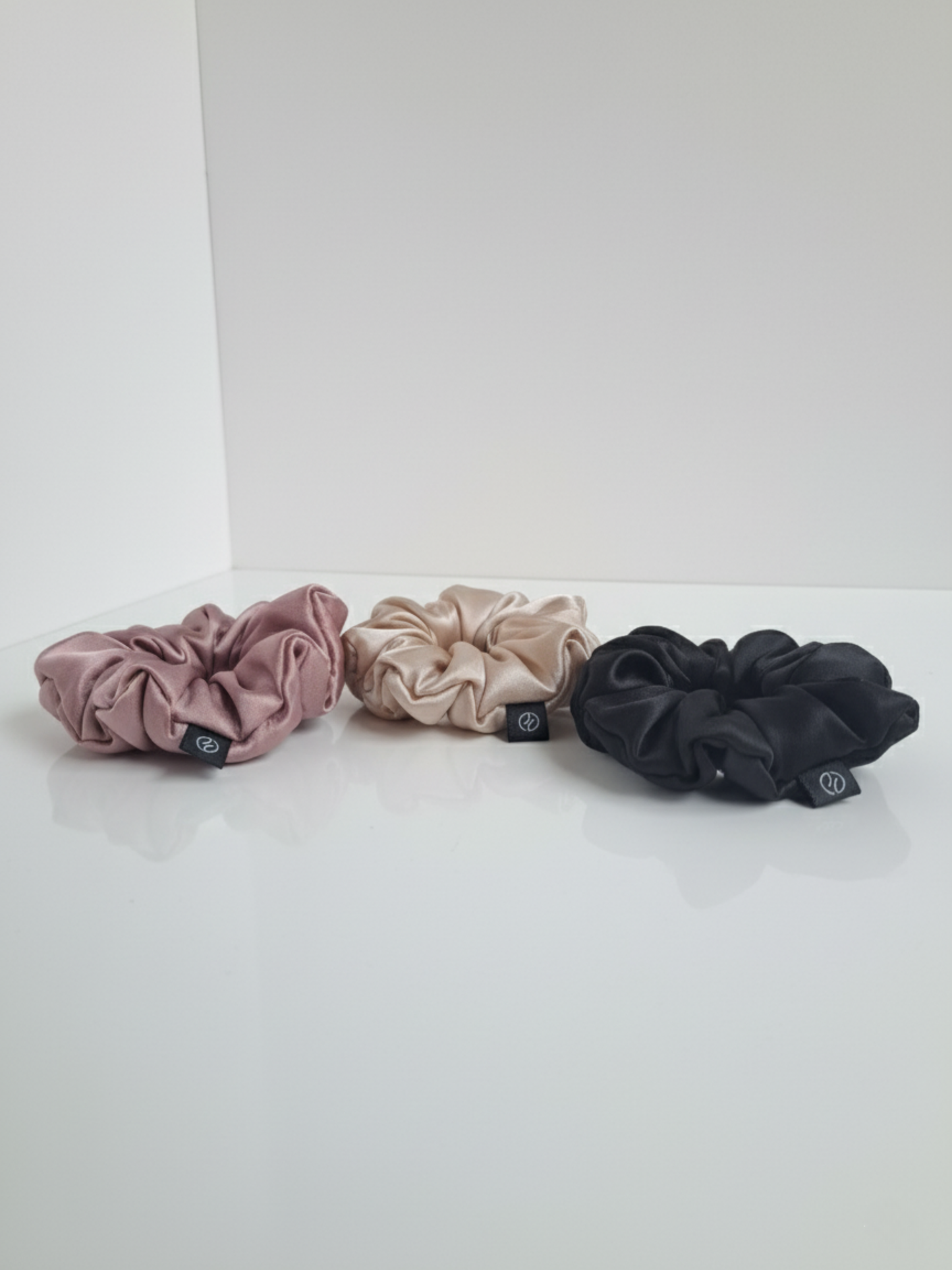 Silk Scrunchies – Set of 3
