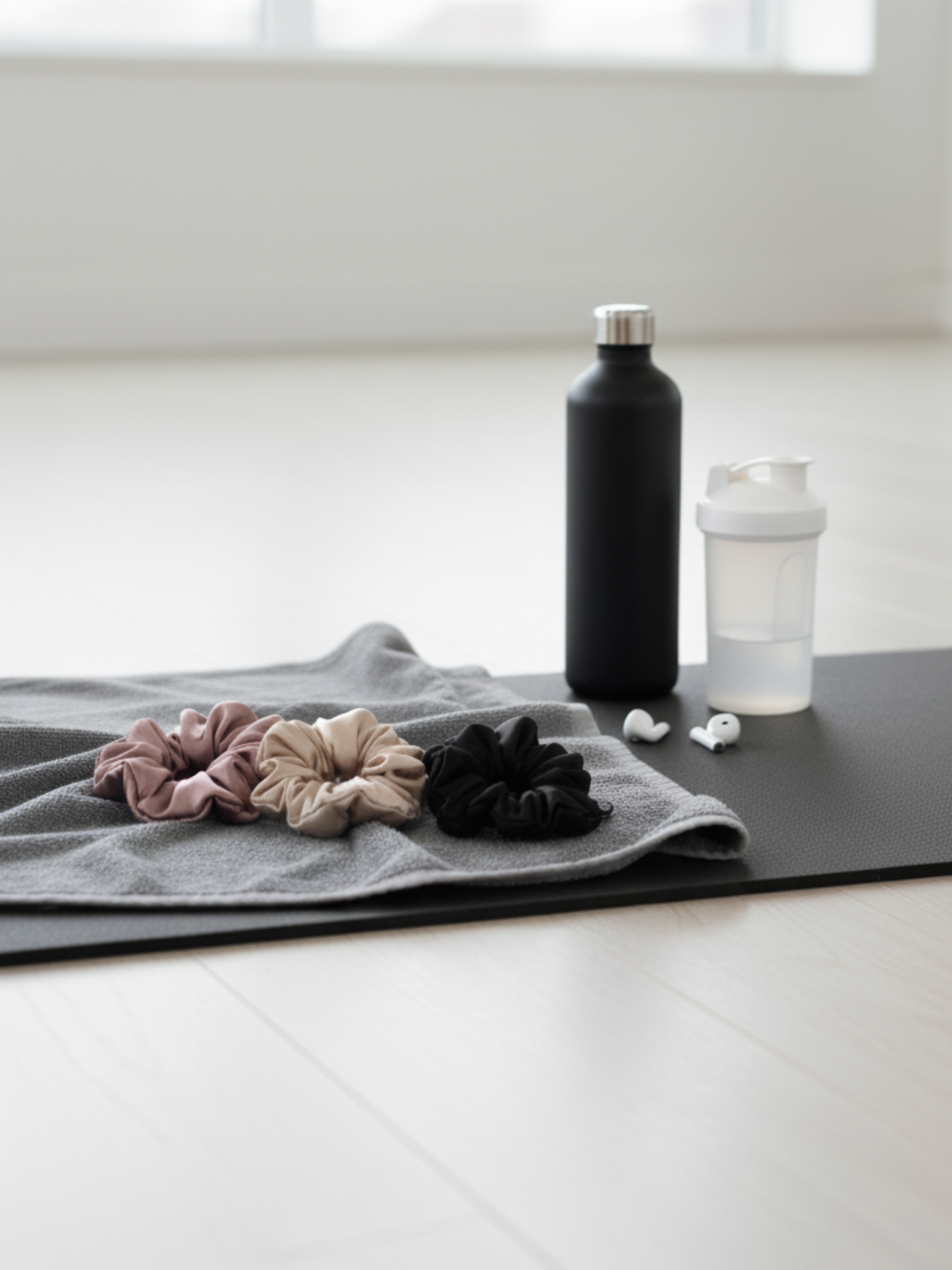 Silk Scrunchies – Set of 3