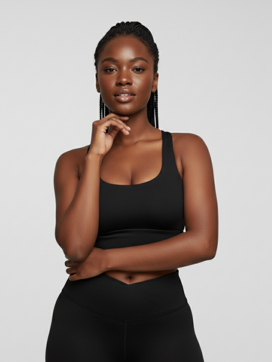 Women's Criss-Cross Crop (Black)