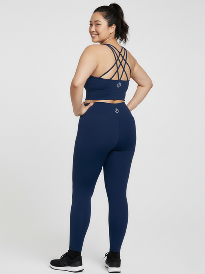 Women's Criss-Cross Crop (Teal)