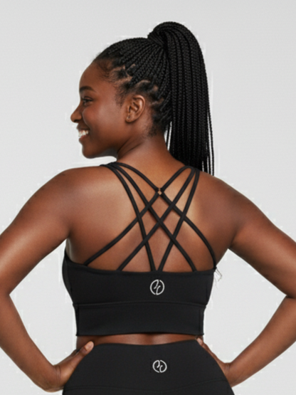 Women's Criss-Cross Crop (Black)